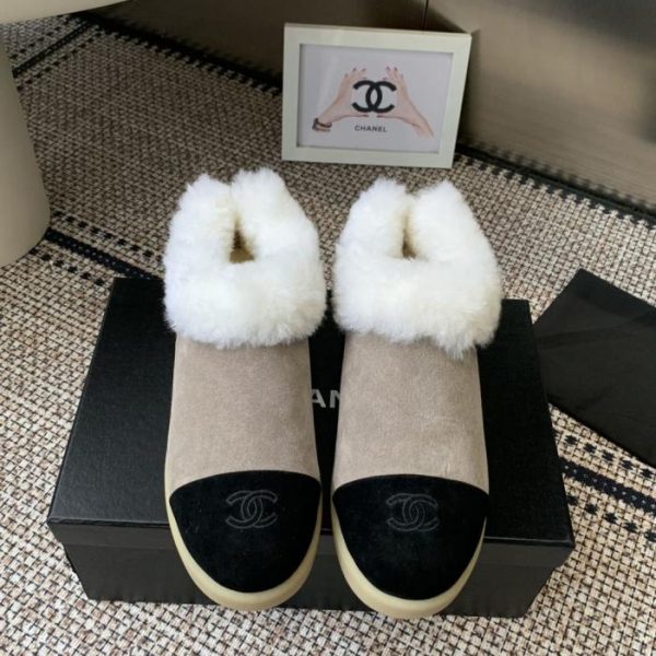 repliche,replica,perfette,siti di,affidabili,migliori siti,dove comprare,1:1,scarpe da ginnastica Stivaletti alla caviglia in pelliccia Chanel, nuovo stile autunno/inverno ((2FDYO))