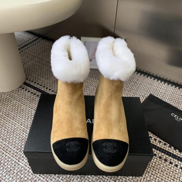 repliche,replica,perfette,siti di,affidabili,migliori siti,dove comprare,1:1,scarpe da ginnastica Stivaletti alla caviglia in pelliccia Chanel autunno/inverno ((8O85X))