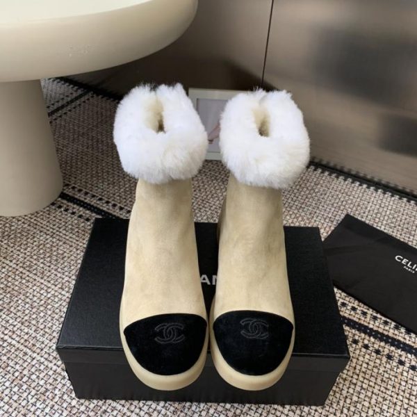 repliche,replica,perfette,siti di,affidabili,migliori siti,dove comprare,1:1,scarpe da ginnastica Stivaletti alla caviglia in pelliccia Chanel, nuovo stile autunno/inverno ((XJXI5))