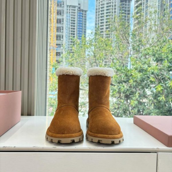 repliche,replica,perfette,siti di,affidabili,migliori siti,dove comprare,1:1,scarpe da ginnastica MIUMIU Autunno/Inverno Nuovo Stile Scarpe in Cotone e Stivali Pelosi (R07JA)