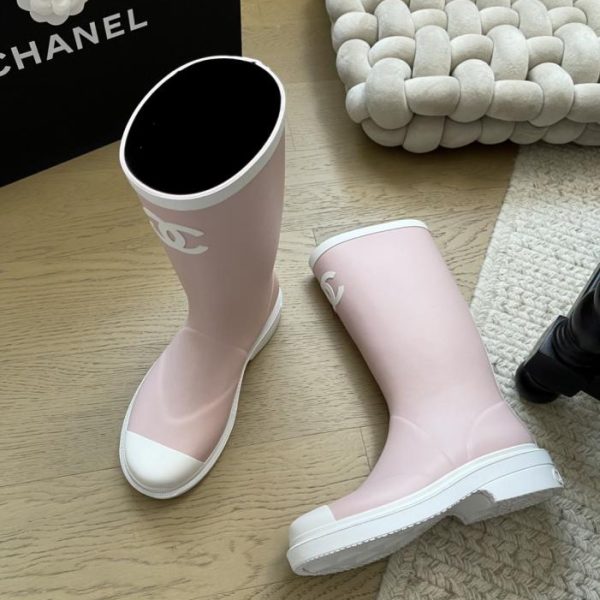 Stivali da pioggia senza cuciture Chanel (3WMSW)