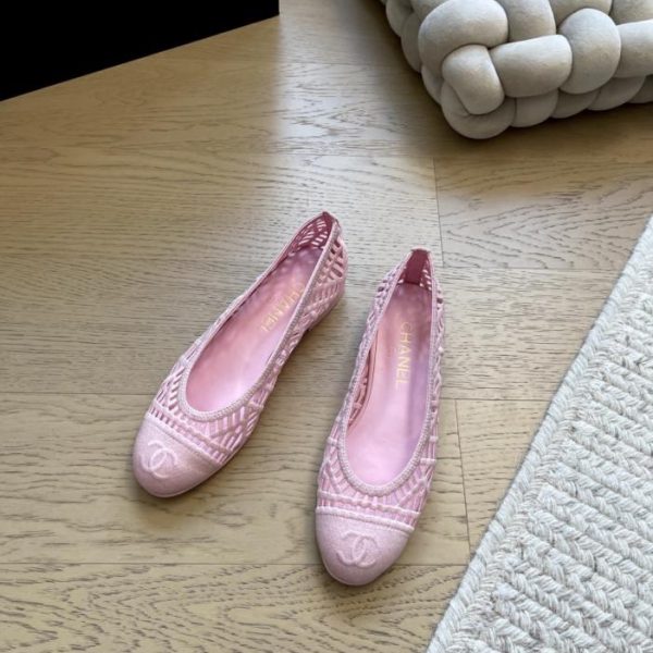 repliche,replica,perfette,siti di,affidabili,migliori siti,dove comprare,1:1,scarpe da ginnastica Le nuove ballerine in rete di Chanel, versione top di gamma (VCFG2)