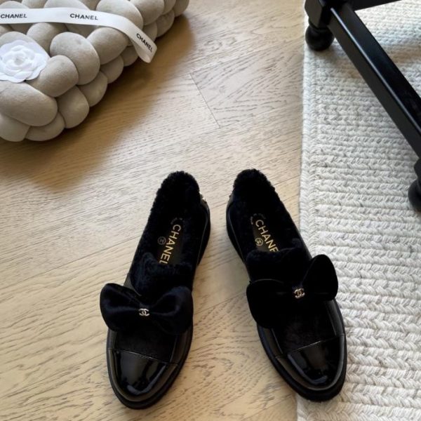 repliche,replica,perfette,siti di,affidabili,migliori siti,dove comprare,1:1,scarpe da ginnastica Scarpe con plateau Chanel impreziosite da fiocco, versione top di gamma (3LGOH)