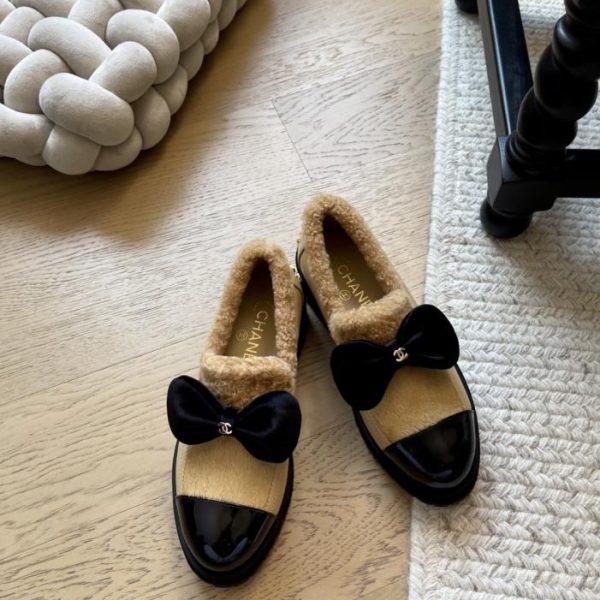 repliche,replica,perfette,siti di,affidabili,migliori siti,dove comprare,1:1,scarpe da ginnastica Scarpe con plateau Chanel con fiocco, versione top di gamma (4865S)