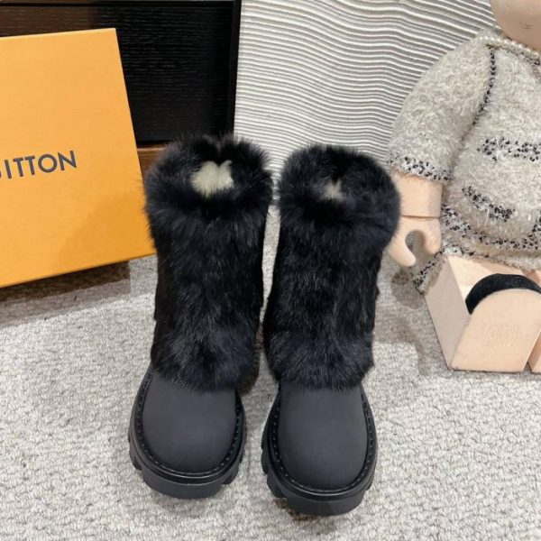 repliche,replica,perfette,siti di,affidabili,migliori siti,dove comprare,1:1,scarpe da ginnastica Stivali in pelliccia di visone Louis Vuitton autunno/inverno di alta qualità (AWJXZ)