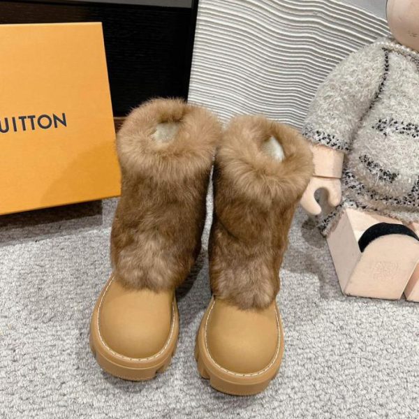 repliche,replica,perfette,siti di,affidabili,migliori siti,dove comprare,1:1,scarpe da ginnastica Stivali in pelliccia di visone Louis Vuitton autunno/inverno di alta qualità (FA6FG)