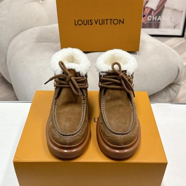 repliche,replica,perfette,siti di,affidabili,migliori siti,dove comprare,1:1,scarpe da ginnastica Gli ultimi stivali da neve autunno/inverno di Louis Vuitton (K82QB)