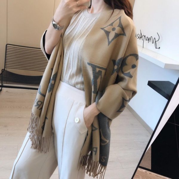repliche,replica,perfette,siti di,affidabili,migliori siti,dove comprare,1:1,scarpe da ginnastica Nuova sciarpa lunga jacquard double-face Louis Vuitton (IAHV3)