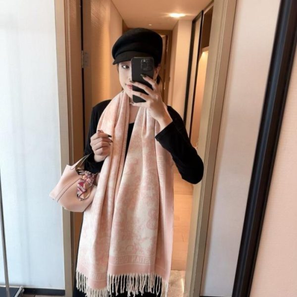 Sciarpa extra spessa Dior in cashmere di alta qualità (V88MU)