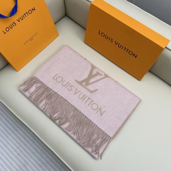repliche,replica,perfette,siti di,affidabili,migliori siti,dove comprare,1:1,scarpe da ginnastica Scialle/Sciarpa reversibile LV, 100% cashmere, Reykjavik, motivo floreale monogramma e monogramma LV (87MVR)