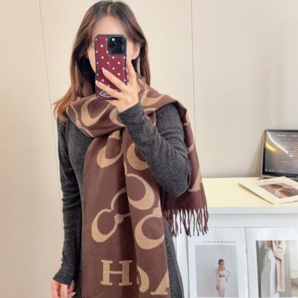 Sciarpa in cashmere di alta qualità unisex autunno/inverno Chanel (YFTUL)