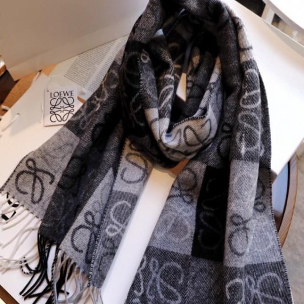 repliche,replica,perfette,siti di,affidabili,migliori siti,dove comprare,1:1,scarpe da ginnastica Sciarpa LOEWE in misto lana e cashmere a scacchi bicolore (930F7)