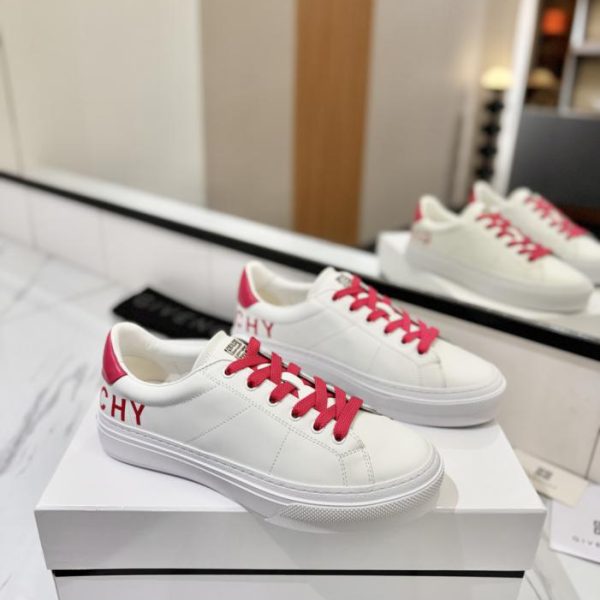 Sneakers classiche bianche GIVENCHY, scarpe casual, stile coppia (19OD0)