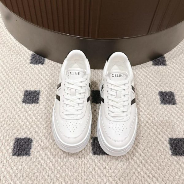 repliche,replica,perfette,siti di,affidabili,migliori siti,dove comprare,1:1,scarpe da ginnastica Le nuove sneakers classiche bianche con plateau di 5 cm di Celine (B3ZMH)