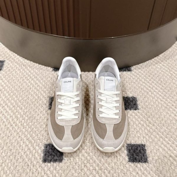 repliche,replica,perfette,siti di,affidabili,migliori siti,dove comprare,1:1,scarpe da ginnastica Sneakers basse da donna Celine Racer color vaniglia, nuovo colore (1H3BJ)