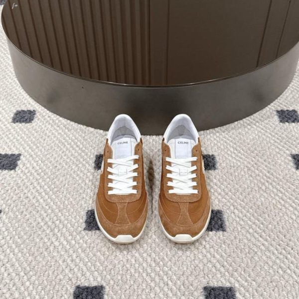 repliche,replica,perfette,siti di,affidabili,migliori siti,dove comprare,1:1,scarpe da ginnastica Sneakers basse da donna Celine Racer color vaniglia, nuovo colore (32KIJ)