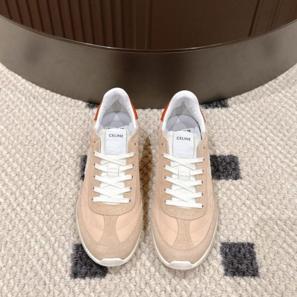 repliche,replica,perfette,siti di,affidabili,migliori siti,dove comprare,1:1,scarpe da ginnastica Sneakers basse da donna Celine Racer color vaniglia, nuovo colore (NY7S8)