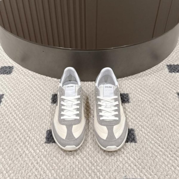 repliche,replica,perfette,siti di,affidabili,migliori siti,dove comprare,1:1,scarpe da ginnastica Sneakers basse da donna Celine Racer color vaniglia, nuovo colore (OQ8C3)