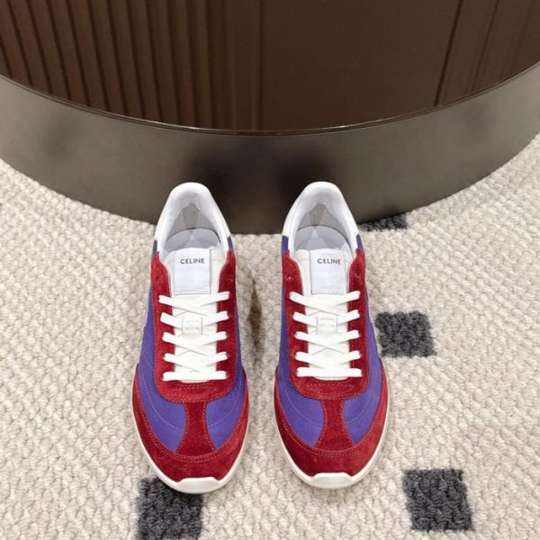 repliche,replica,perfette,siti di,affidabili,migliori siti,dove comprare,1:1,scarpe da ginnastica Sneakers basse da donna Celine Racer color vaniglia, nuovo colore (ZS7SF)