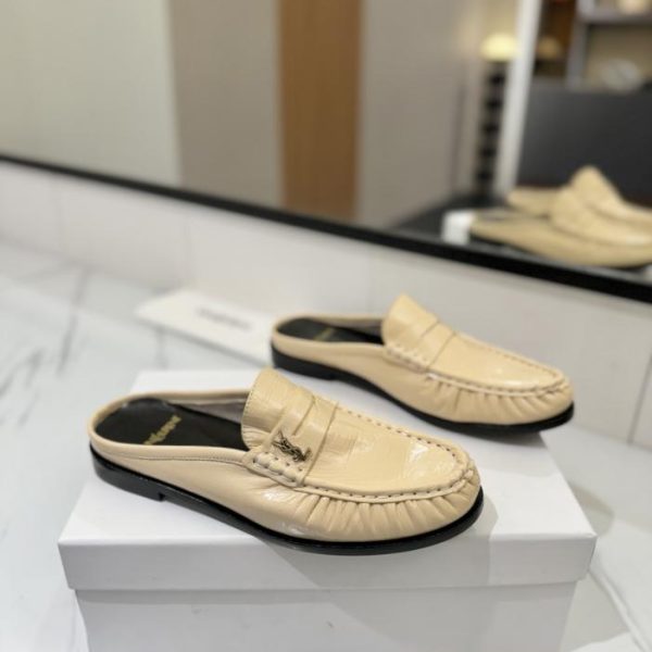 repliche,replica,perfette,siti di,affidabili,migliori siti,dove comprare,1:1,scarpe da ginnastica (Stile di coppia) SAINT LAURENT Nuovi mocassini plissettati (18NDI)