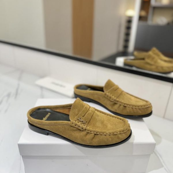 repliche,replica,perfette,siti di,affidabili,migliori siti,dove comprare,1:1,scarpe da ginnastica (Modello per coppie) SAINT LAURENT Nuovi mocassini plissettati (53ZGL)