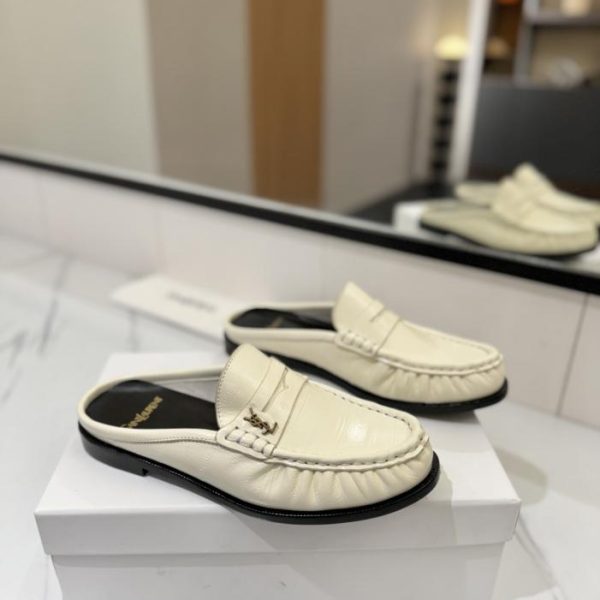 repliche,replica,perfette,siti di,affidabili,migliori siti,dove comprare,1:1,scarpe da ginnastica (Modello per coppie) SAINT LAURENT Nuovi mocassini plissettati (57AIG)