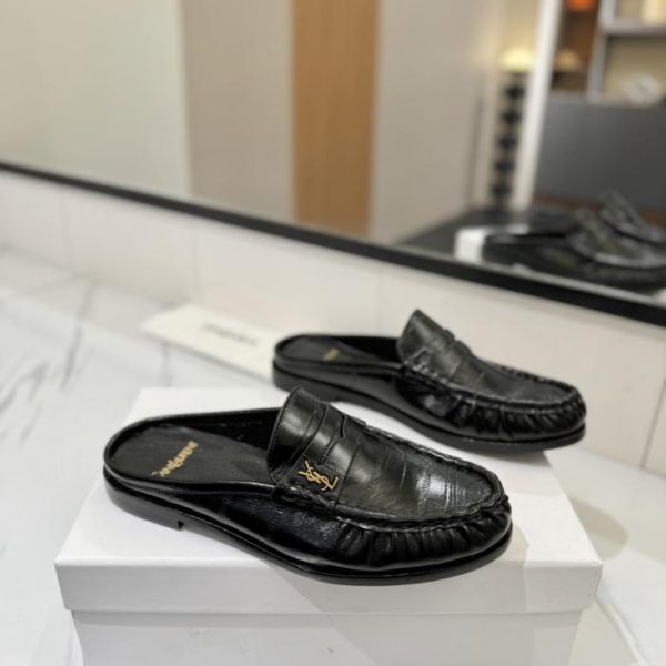 repliche,replica,perfette,siti di,affidabili,migliori siti,dove comprare,1:1,scarpe da ginnastica (Modello per coppie) SAINT LAURENT Nuovi mocassini plissettati (KCXY3)