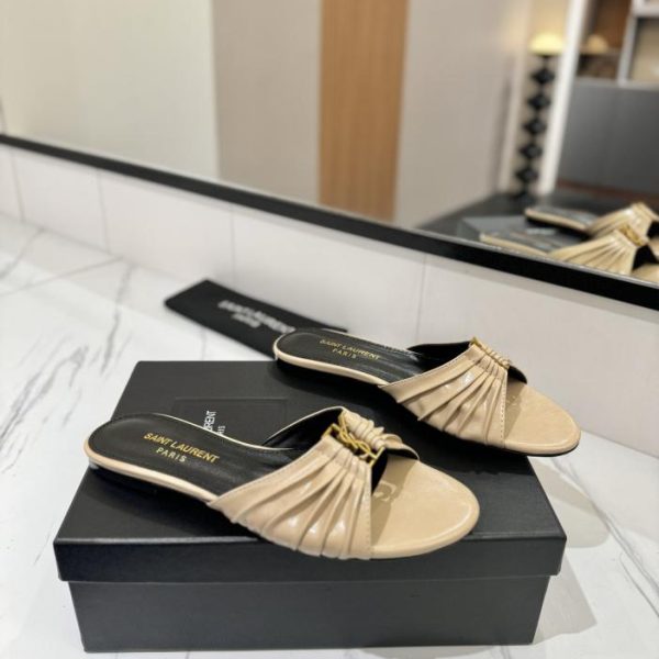 repliche,replica,perfette,siti di,affidabili,migliori siti,dove comprare,1:1,scarpe da ginnastica Novità estiva YSL “SAINT LAURENT”: eleganti e raffinate pantofole con punta in metallo (UOQ7Z)