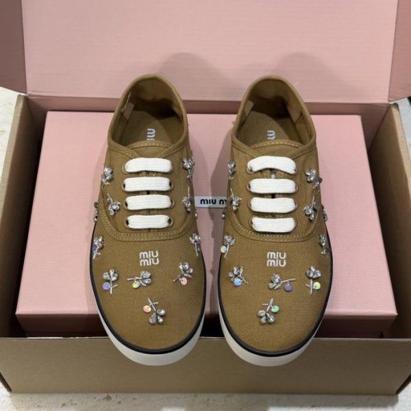 repliche,replica,perfette,siti di,affidabili,migliori siti,dove comprare,1:1,scarpe da ginnastica Scarpe da skate casual stringate da donna Miumiu, novità primavera (LHH6R)