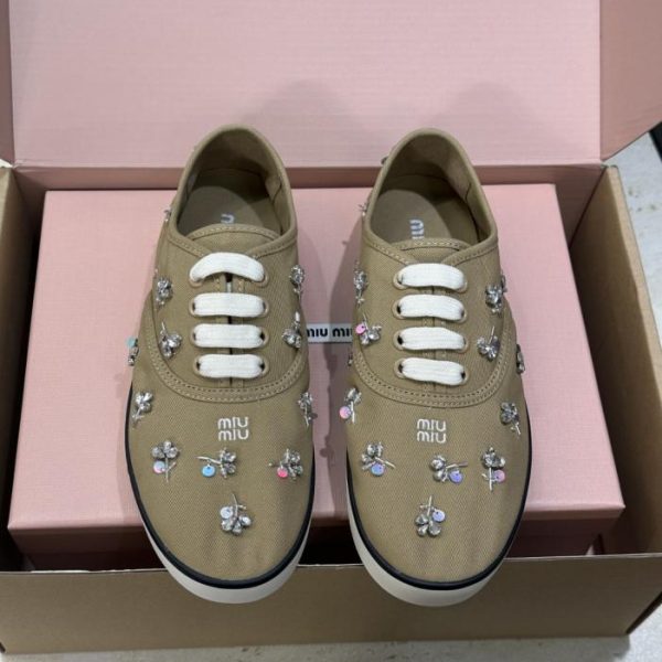 repliche,replica,perfette,siti di,affidabili,migliori siti,dove comprare,1:1,scarpe da ginnastica Scarpe da skate casual stringate Miumiu, novità primavera per donna (WE7B0)