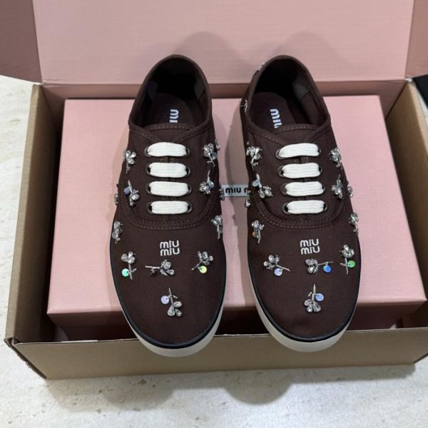 repliche,replica,perfette,siti di,affidabili,migliori siti,dove comprare,1:1,scarpe da ginnastica Scarpe da skate casual stringate da donna Miumiu, novità primavera (YN5QZ)