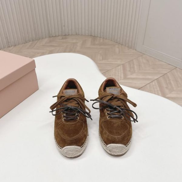 repliche,replica,perfette,siti di,affidabili,migliori siti,dove comprare,1:1,scarpe da ginnastica Scarpe da allenamento MiuMiu Primavera/Estate, modello retrò con suola a corda, scarpe sportive casual tedesche (SVZBT)