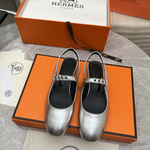repliche,replica,perfette,siti di,affidabili,migliori siti,dove comprare,1:1,scarpe da ginnastica Ballerine Hermes Primavera/Estate, modello nuovo, con tallone aperto, semplici e versatili (DA9NW)
