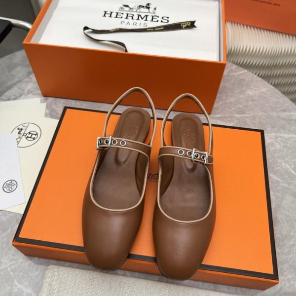 repliche,replica,perfette,siti di,affidabili,migliori siti,dove comprare,1:1,scarpe da ginnastica Ballerine Hermes Primavera/Estate, modello nuovo, con tallone aperto, semplici e versatili (MIG51)