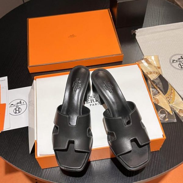 repliche,replica,perfette,siti di,affidabili,migliori siti,dove comprare,1:1,scarpe da ginnastica Ciabatte Hermes con tacco grosso (B5CMZ)