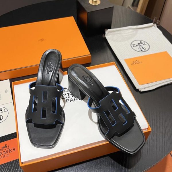 repliche,replica,perfette,siti di,affidabili,migliori siti,dove comprare,1:1,scarpe da ginnastica Ciabatte Hermes con tacco grosso e lavorazione traforata (WM035)