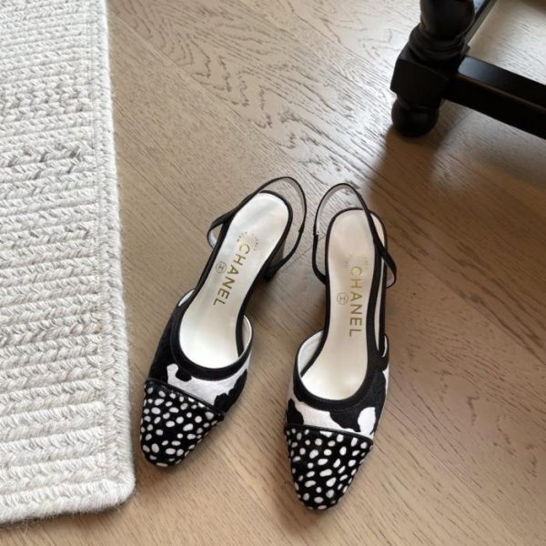 repliche,replica,perfette,siti di,affidabili,migliori siti,dove comprare,1:1,scarpe da ginnastica Nuove ballerine con tallone scoperto in cavallino di Chanel, versione top di gamma (93XFJ)