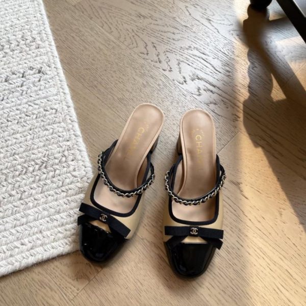 repliche,replica,perfette,siti di,affidabili,migliori siti,dove comprare,1:1,scarpe da ginnastica Sandali con tacco grosso e fiocco, nuovi arrivi Chanel Primavera/Estate (edizione Top, GRW2D)