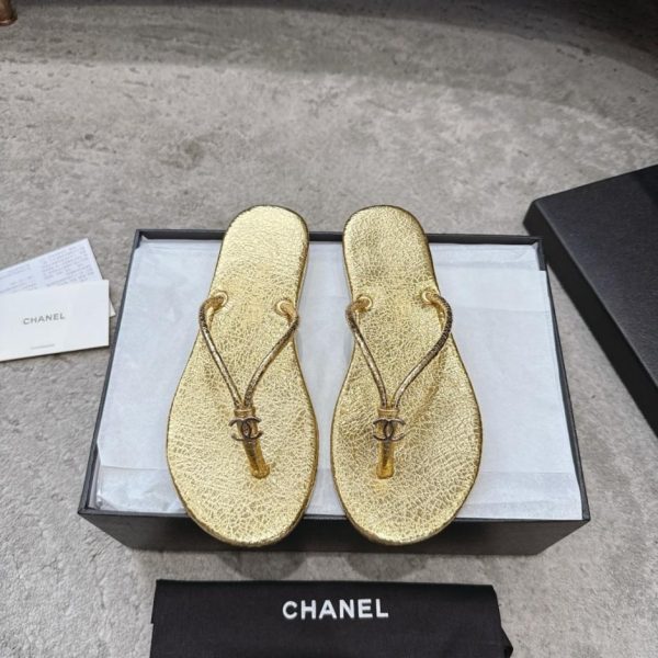 repliche,replica,perfette,siti di,affidabili,migliori siti,dove comprare,1:1,scarpe da ginnastica Infradito CHANEL con suola in cuoio, modello da passerella (2J48R)