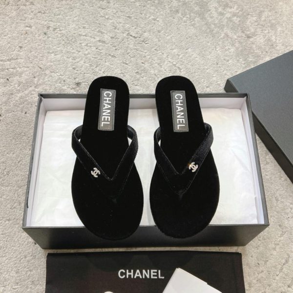 repliche,replica,perfette,siti di,affidabili,migliori siti,dove comprare,1:1,scarpe da ginnastica Infradito CHANEL in velluto (KS76G)