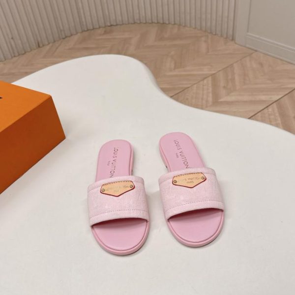 repliche,replica,perfette,siti di,affidabili,migliori siti,dove comprare,1:1,scarpe da ginnastica Sandali con tacco alto in denim Louis Vuitton, nuova collezione primavera/estate (5DIQG)