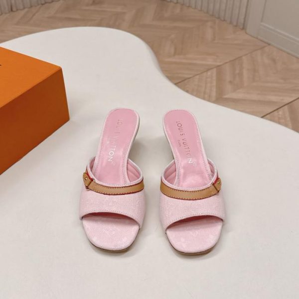 repliche,replica,perfette,siti di,affidabili,migliori siti,dove comprare,1:1,scarpe da ginnastica Sandali con tacco alto in denim Louis Vuitton, nuova collezione primavera/estate (HVAJ6)