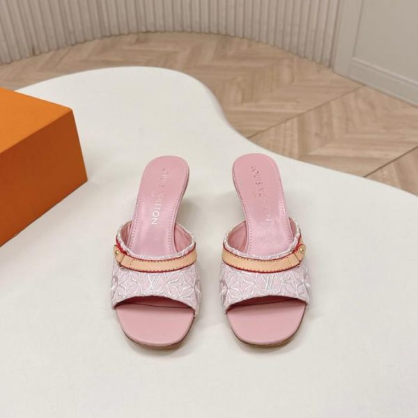 repliche,replica,perfette,siti di,affidabili,migliori siti,dove comprare,1:1,scarpe da ginnastica Sandali con tacco alto ricamati LV Primavera/Estate (8LMZO)