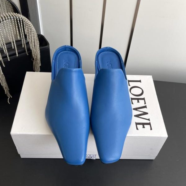 repliche,replica,perfette,siti di,affidabili,migliori siti,dove comprare,1:1,scarpe da ginnastica LOEWE Novità 2020: Mules con tacco alto in pelle di vitello in stile retrò (BZQWJ)