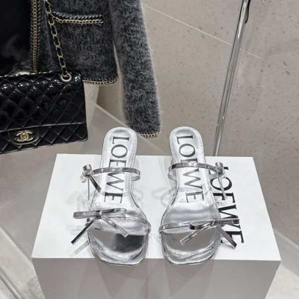 repliche,replica,perfette,siti di,affidabili,migliori siti,dove comprare,1:1,scarpe da ginnastica Sandali estivi con fiocco LOEWE, sandali in rete di seta ghiaccio, scarpe veramente climatizzate (UKV4C)