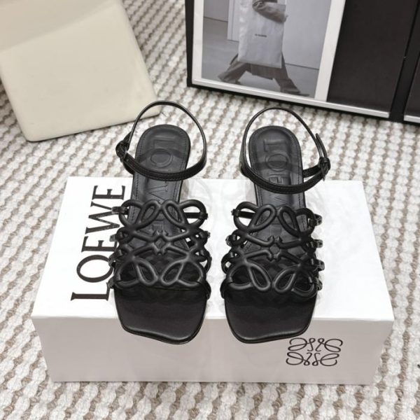 repliche,replica,perfette,siti di,affidabili,migliori siti,dove comprare,1:1,scarpe da ginnastica Sandali LOEWE con tacco a spillo e diamanti (B9GL1)