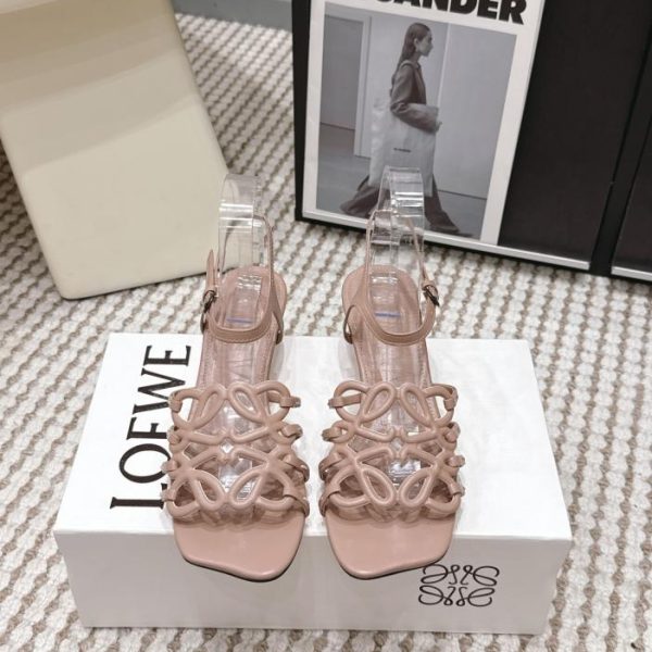 repliche,replica,perfette,siti di,affidabili,migliori siti,dove comprare,1:1,scarpe da ginnastica Sandali con tacco basso LOEWE con diamanti australiani (ZNF8D)