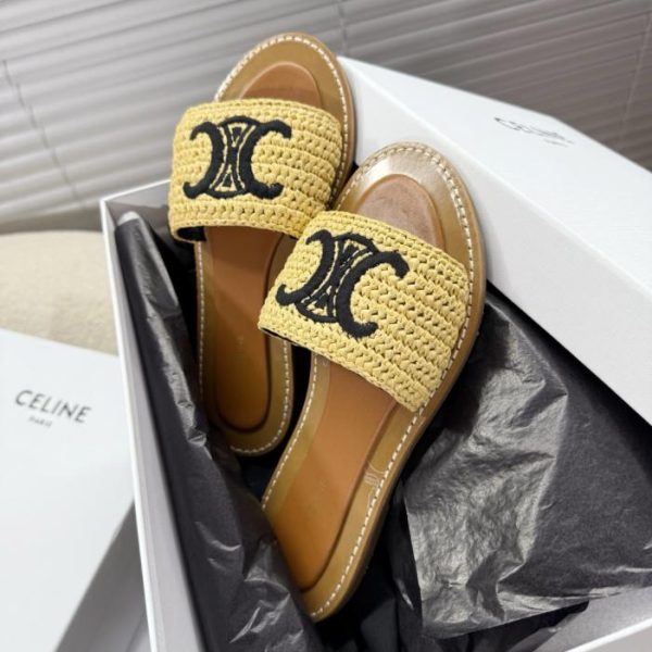 repliche,replica,perfette,siti di,affidabili,migliori siti,dove comprare,1:1,scarpe da ginnastica CELINE Primavera/Estate Arc de Triomphe Vintage Leather Slippers (VEISO)