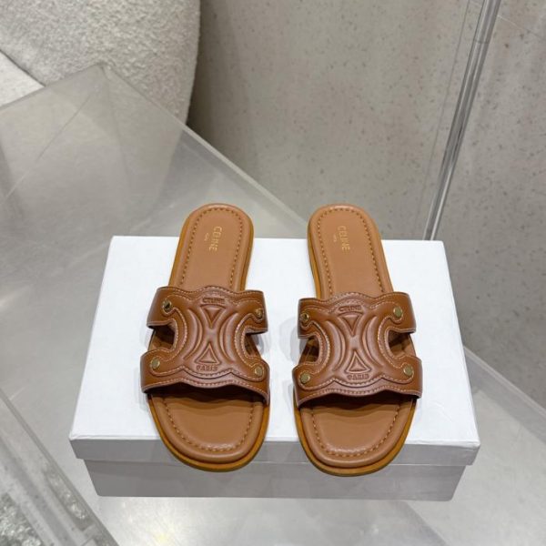 repliche,replica,perfette,siti di,affidabili,migliori siti,dove comprare,1:1,scarpe da ginnastica Pantofole CELINE Primavera/Estate, nuovi arrivi – Modello Arc de Triomphe, stile britannico, con micro-etichetta (6OUN6)