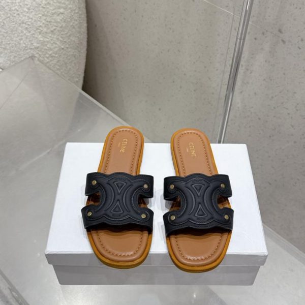 repliche,replica,perfette,siti di,affidabili,migliori siti,dove comprare,1:1,scarpe da ginnastica Pantofole CELINE Primavera/Estate, nuovi arrivi – Modello Arc de Triomphe, stile britannico, con micro-etichetta (QJT8H)